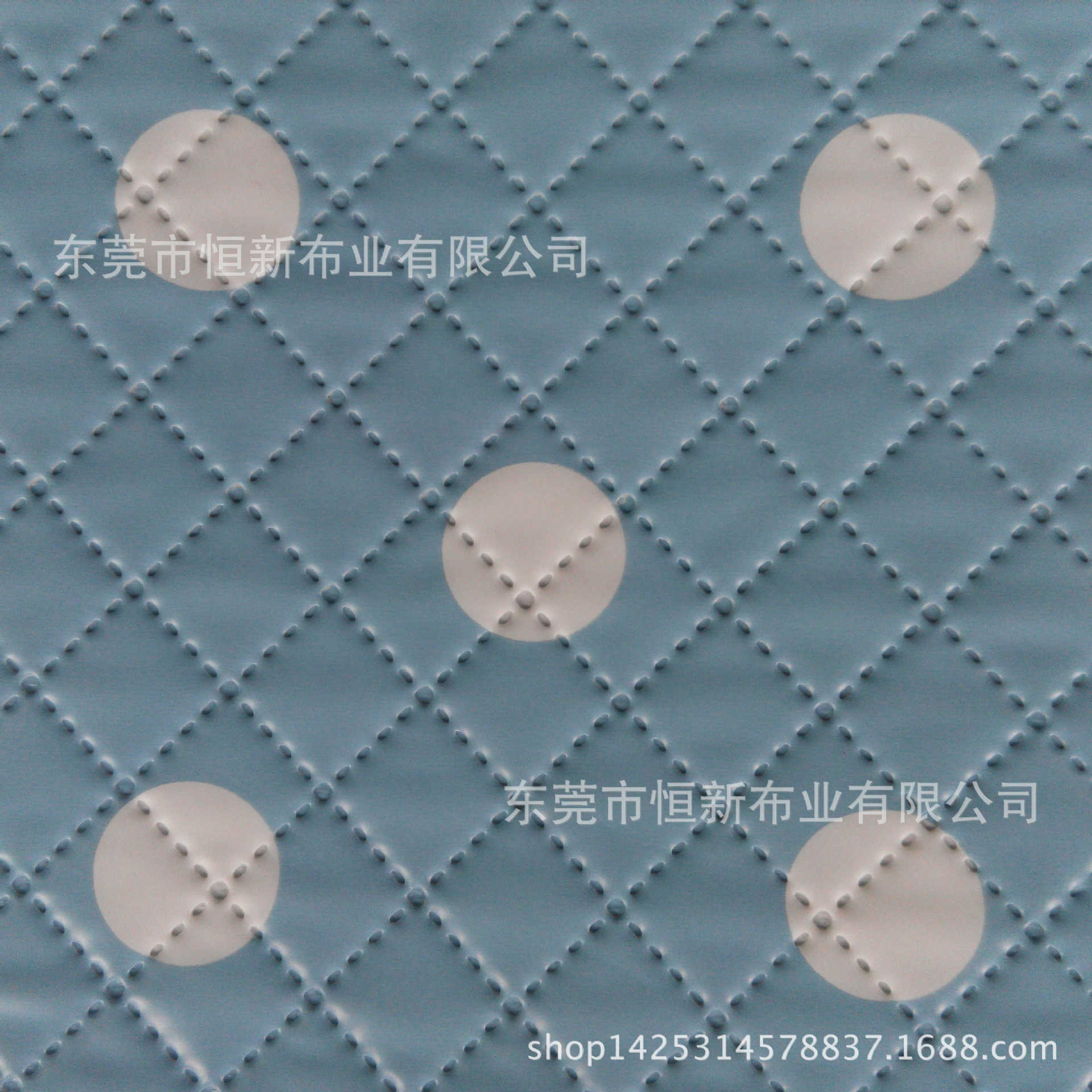 环保PVC复合材料超音波无线压花压纹立体清晰绗缝绗绣裥棉