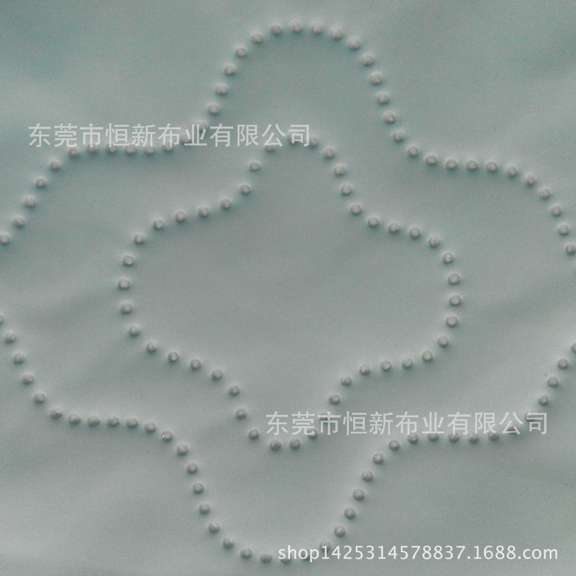 环保PVC胶布多层复合压花超声波裥棉图案立体美观线条无间断