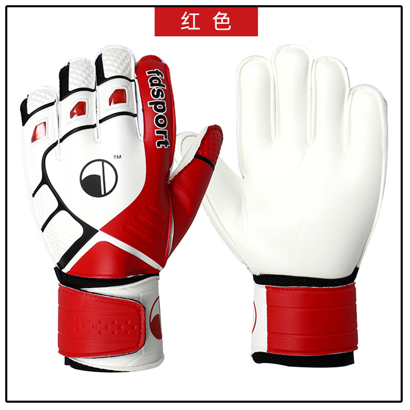 Guantes de portero de fútbol antideslizantes para niños, de látex resistente al desgaste, transpirables y con protección de dedos