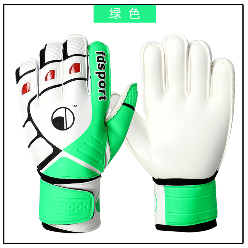 Guantes de portero de fútbol antideslizantes para niños, de látex resistente al desgaste, transpirables y con protección de dedos