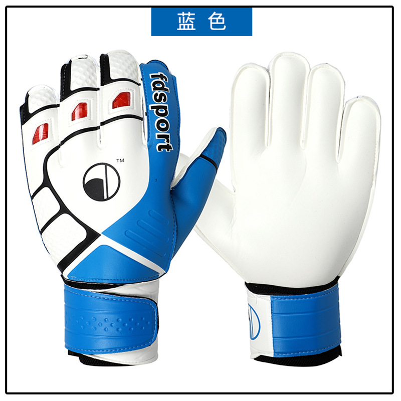 Guantes de portero de fútbol antideslizantes para niños, de látex resistente al desgaste, transpirables y con protección de dedos