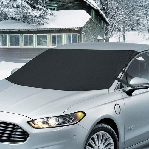 Cross-border 600d Oxford cloth car snow shield PVC waterproof warm windshield ice and snow cover thickened snow snow cover