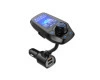 Large-Screen Car Bluetooth Hands-Free Phone Transmitter Auxmp3 Player Fast Charging 3.0 Charger Multi-Function (Car mp3) - black-black