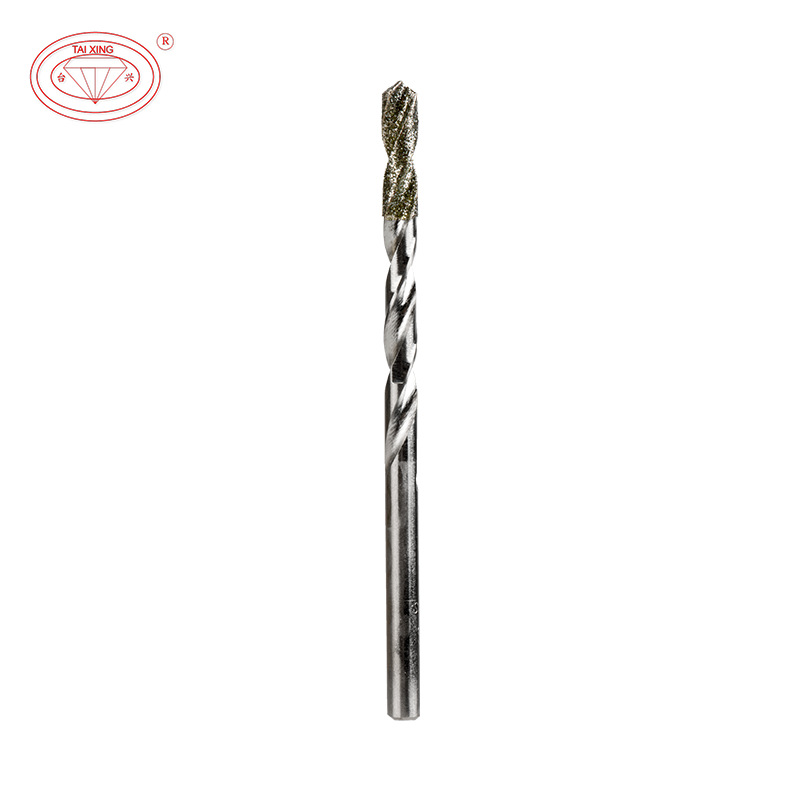 供应高硬度玉石翡翠打孔钻头 扩孔工具金刚石麻花钻孔器