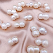天然淡水巴洛克奇形珠葫芦形珍珠DIY半成品饰品配件材料