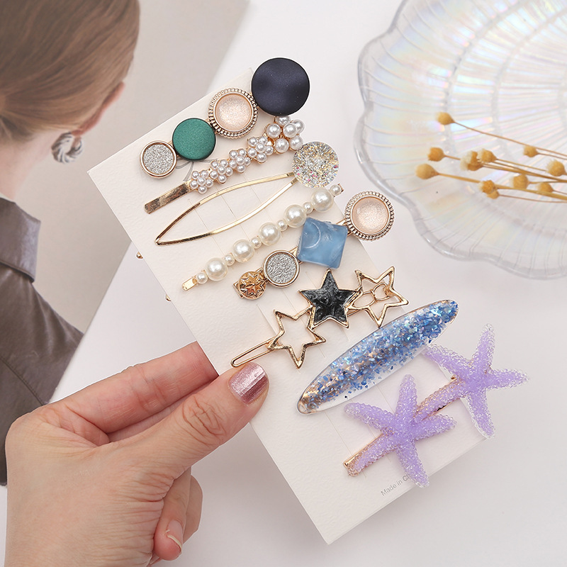 Corea del Sur simple Bangs clip superior hembra dulce chica clip lateral horquilla sirena Ji clip tocado Internet celebridad horquilla al por mayor