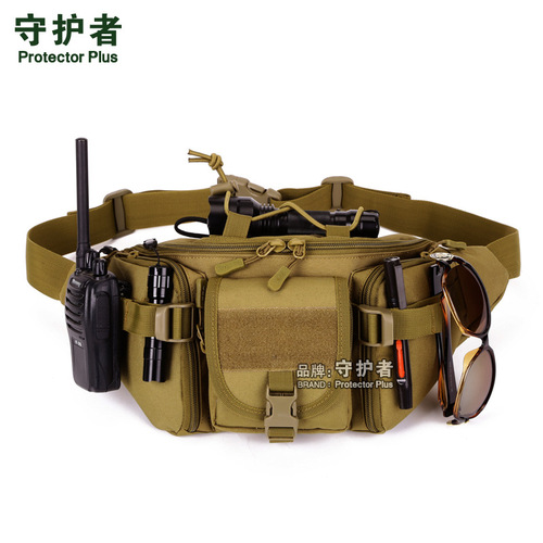 Y102-Large waist bag, military fan bag, outdoor cycling travel waist bag, mountaineering running waist bag, casual chest bag, men's bag