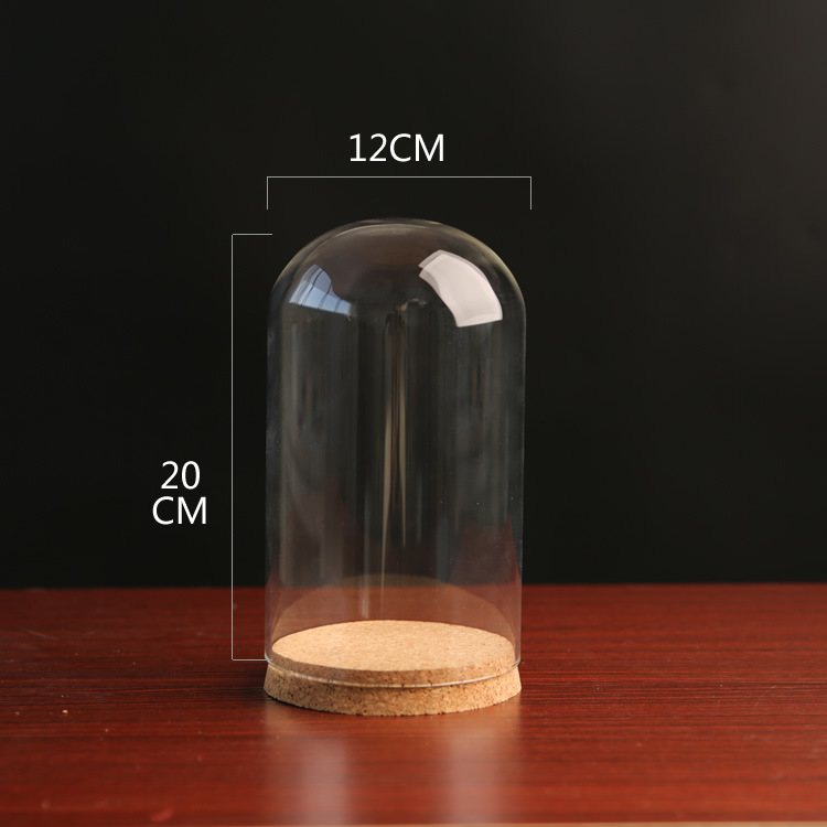 Yongsheng flor a prueba de polvo cubierta de vidrio arcilla cerámica suave fieltro de lana muñeca hecho a mano botella de vidrio de corcho