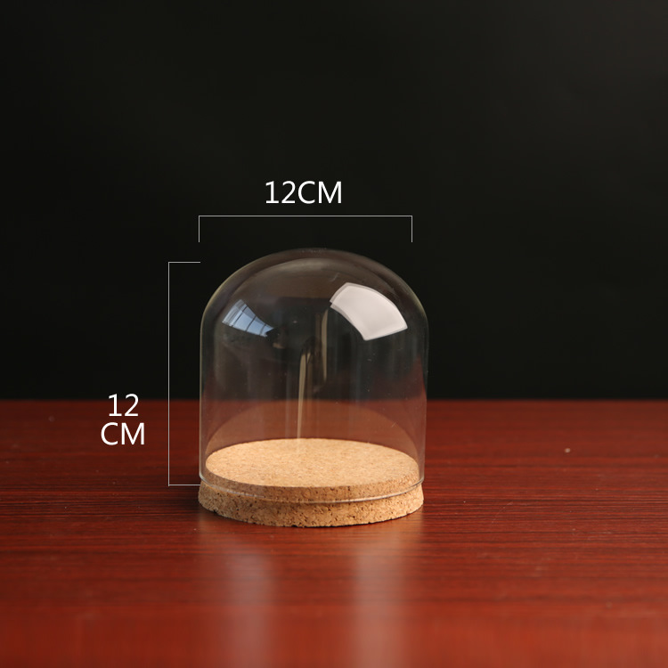 Yongsheng flor a prueba de polvo cubierta de vidrio arcilla cerámica suave fieltro de lana muñeca hecho a mano botella de vidrio de corcho