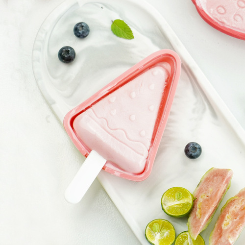 Internet celebrity 3D ice cream silicone mold with lid creative handmade popsicle popsicle tool for children's home production