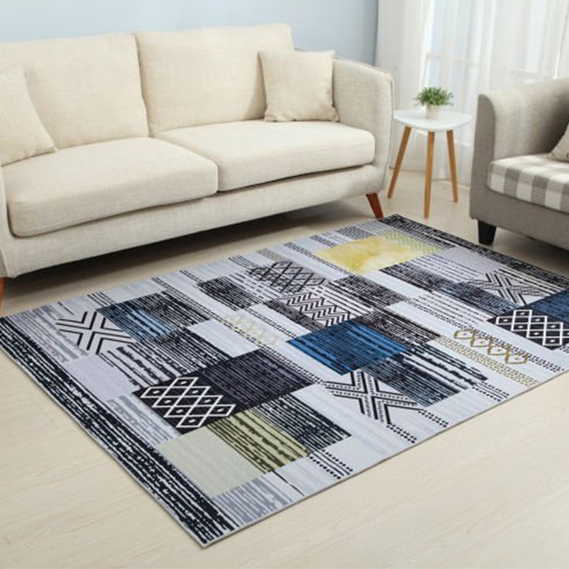 Moderno minimalista nórdico luz casa de lujo sala de estar alfombra sofá mesa de café estera dormitorio gran área alfombra de noche tienda completa