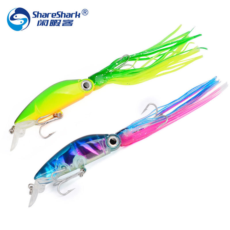 14cm/40g Luya beard bait sea fishing octopus bait long-distance squid bait