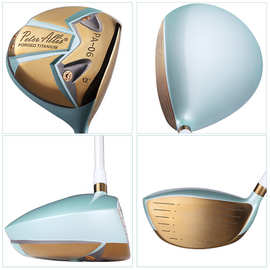 厂家直供高尔夫女1号木开球杆12°钛合金电镀全碳杆身赠帽套