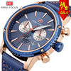 Fashionable swiss watch, waterproof calendar, watch strap, genuine leather