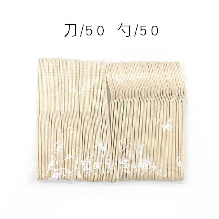 Cuchillo desechable, tenedor y cuchara postre Tenedor de fruta helado Tenedor de pastel de leche