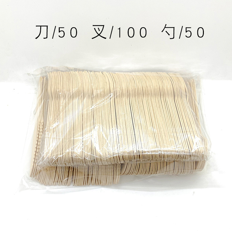 Cuchillo desechable, tenedor y cuchara postre Tenedor de fruta helado Tenedor de pastel de leche