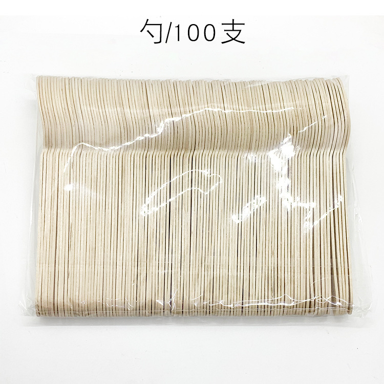 Cuchillo desechable, tenedor y cuchara postre Tenedor de fruta helado Tenedor de pastel de leche