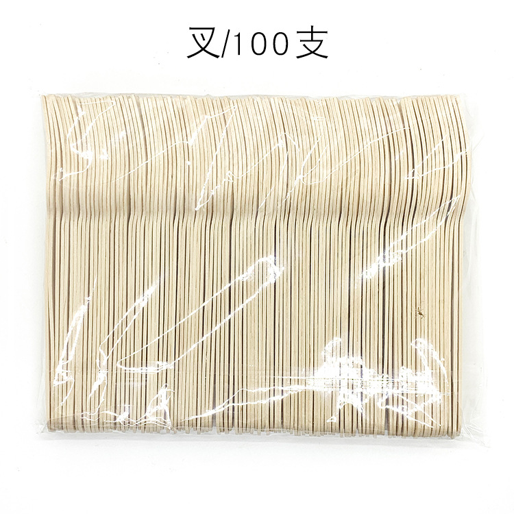 Cuchillo desechable, tenedor y cuchara postre Tenedor de fruta helado Tenedor de pastel de leche