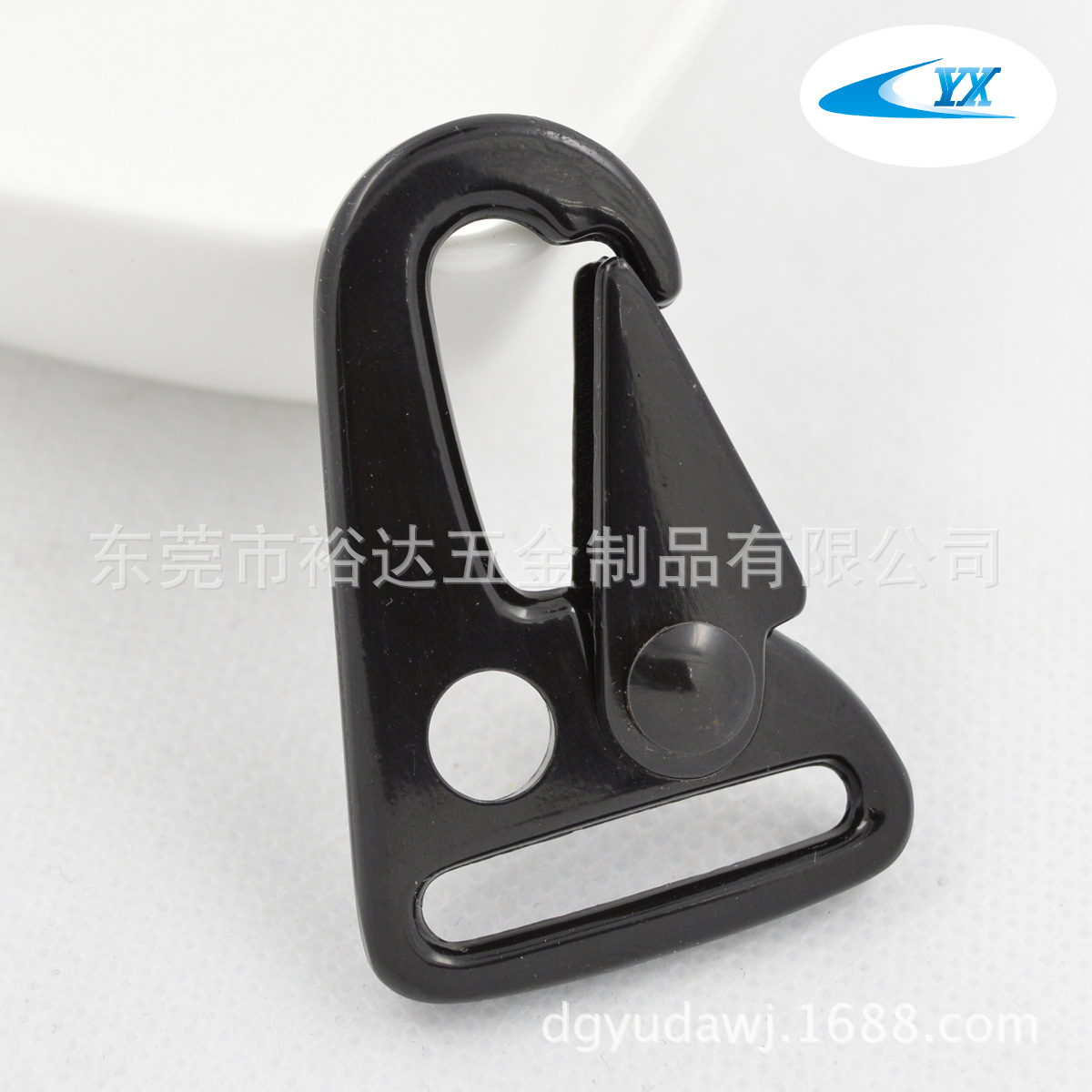 包邮 25MM挂钩 挂扣 锌合金鹰嘴钩  织带箱包五金配件 烤漆黑