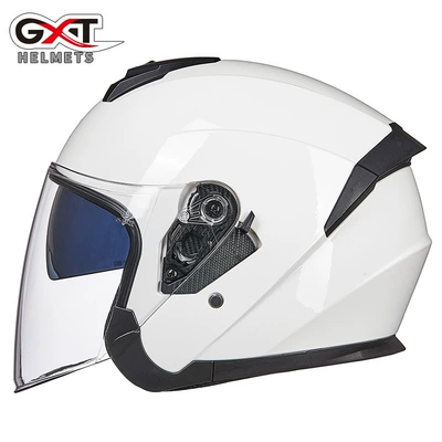 Motosiklet kaskı (dəbilqə) — and Windshield Battery Car, Summer - 703-bright-white-m