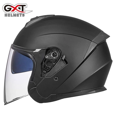 Lens, Personalized Lightweight Half Helmet | Motosiklet kaskı (dəbilqə) - 703-matte-black-m