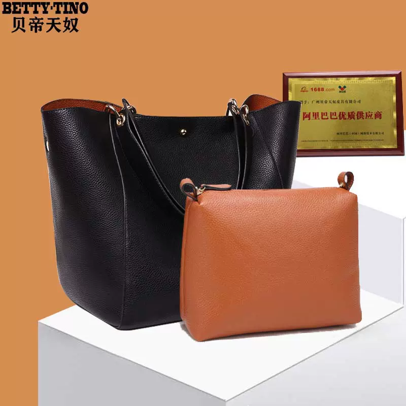 外贸批发女包2020新款复古欧美bags简约单肩斜挎手提大容量子母包