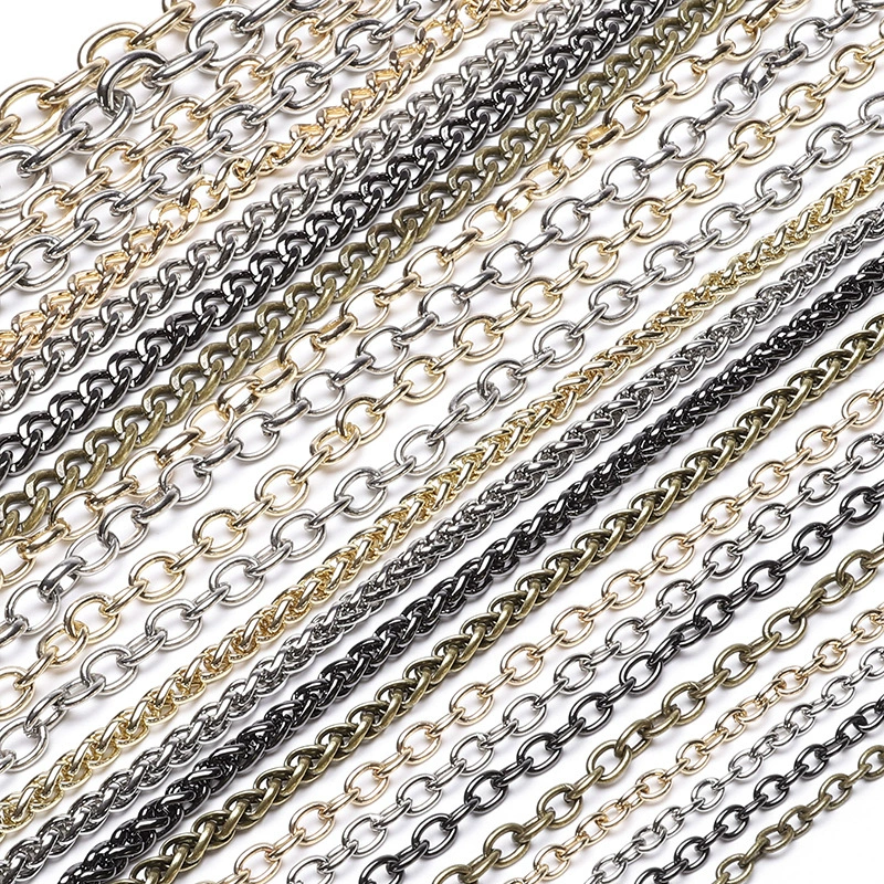 Декоративная цепочка железная цепочка Ювелирная цепочка ручной работы DIY цепочка O цепочка рекламная бирка сумка цепочка освещение