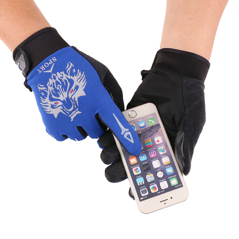 Nueva primavera y verano para hombres y mujeres deportes fitness guantes largos guantes de entrenamiento de ciclismo al aire libre guantes transpirables de pantalla táctil