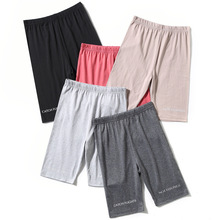 骑行裤打底裤女批发2023新款显瘦吸汗欧美安全裤五分鲨鱼裤瑜伽裤