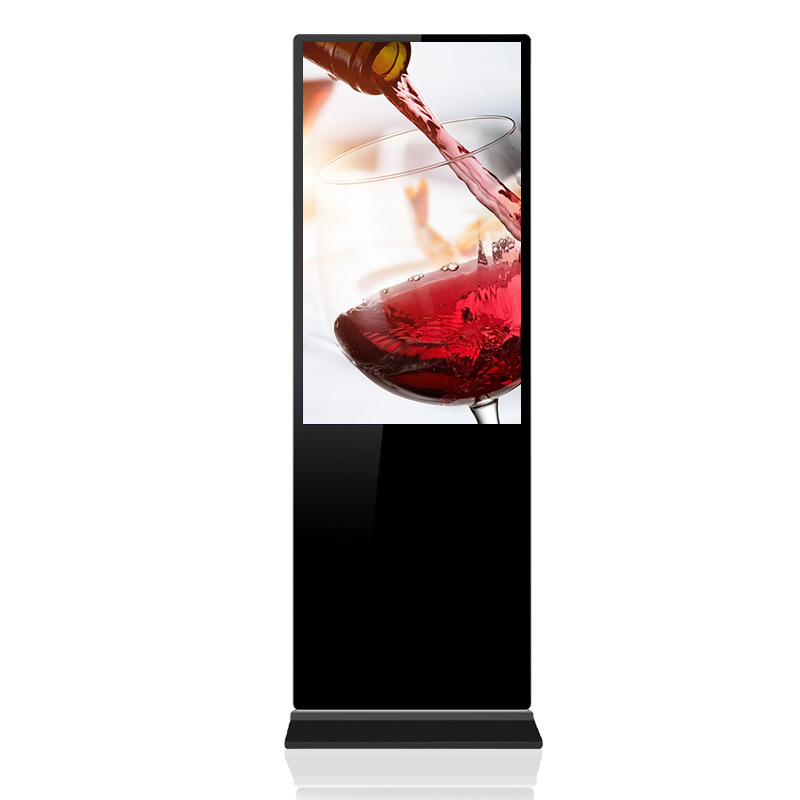 Fábrica de 32 / 43 pulgadas HD piso vertical máquina de publicidad LCD táctil pantalla vertical liberación remota pantalla grande