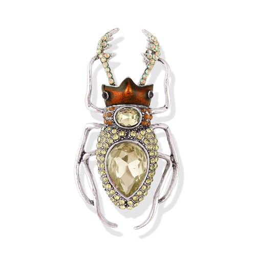 New Style European and American Exaggerated Insect Brooch E-commerce Cross-border High-end Insect Pin Women's Coat Beetle Corsage Accessories