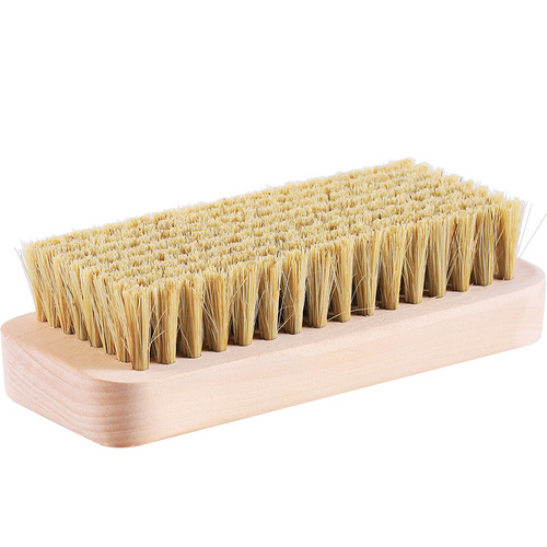 Solid wood bristle brush laundry brush soft bristle laundry brush multi-functional shoe brush small brush dry cleaning shop