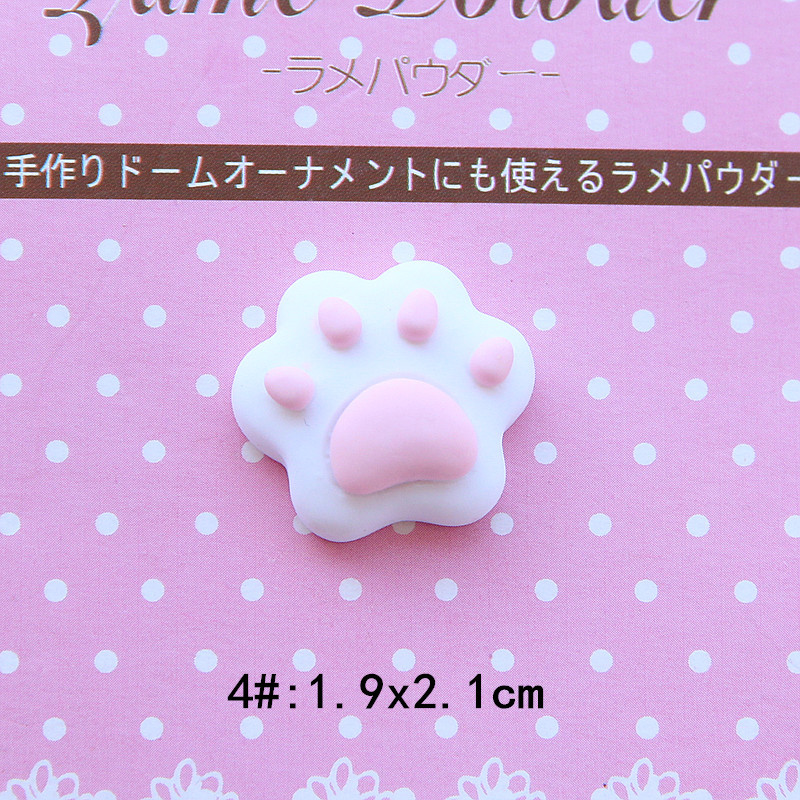 Mate accesorios para el cabello de los Niños Accesorios del anillo del pelo teléfono móvil Shell DIY resina material pequeño animal de dibujos animados accesorios de joyería Cat Claw