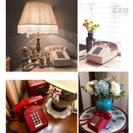 比特25T仿古复古电话机老式欧美式座机办公家用创意时尚古董电话
