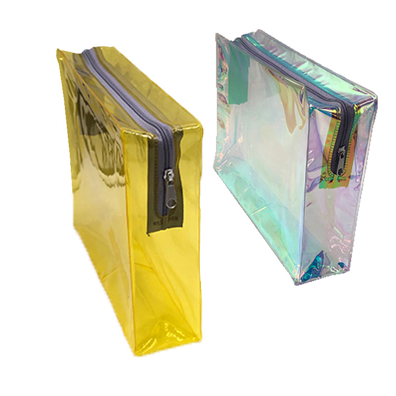 市面新款彩色透明pvc胶袋 礼品袋可爱礼品包包漂亮收纳袋深圳工厂