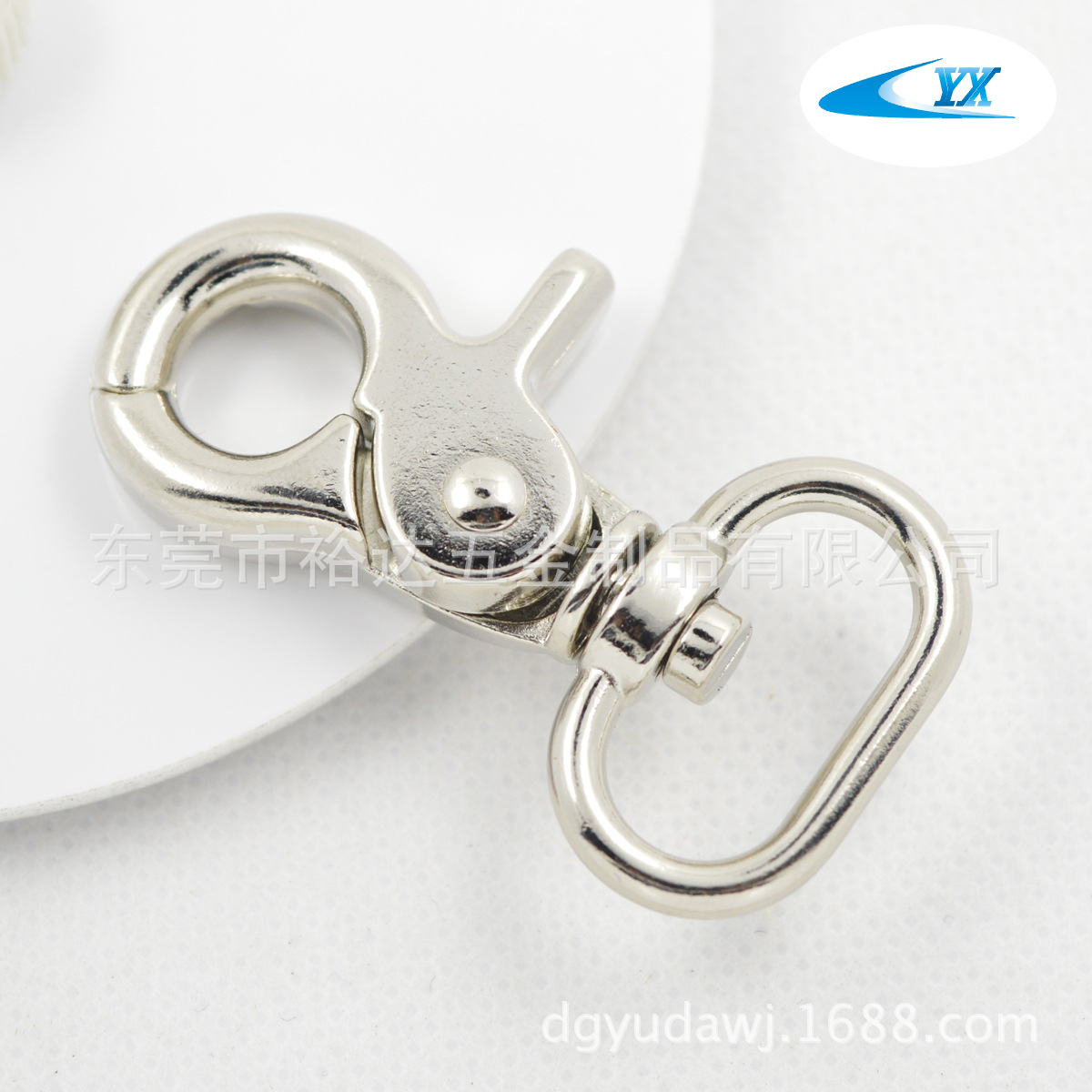 20MM钳扣 螃蟹钩 钩扣 五金箱包配件  白叻色