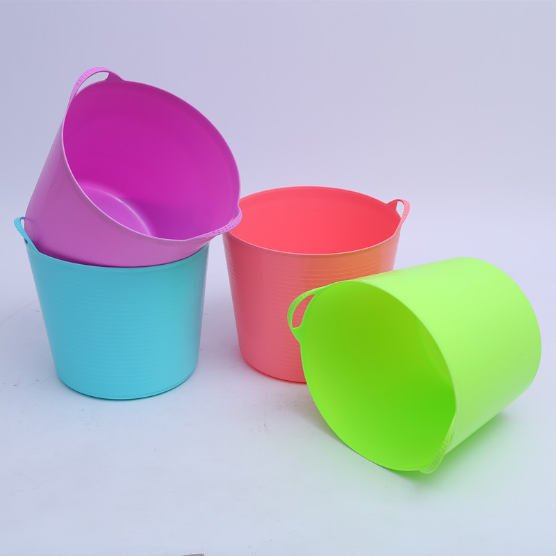 塑料洗澡桶宝宝沐浴桶儿童泡澡桶多用收纳桶皮桶可印logo