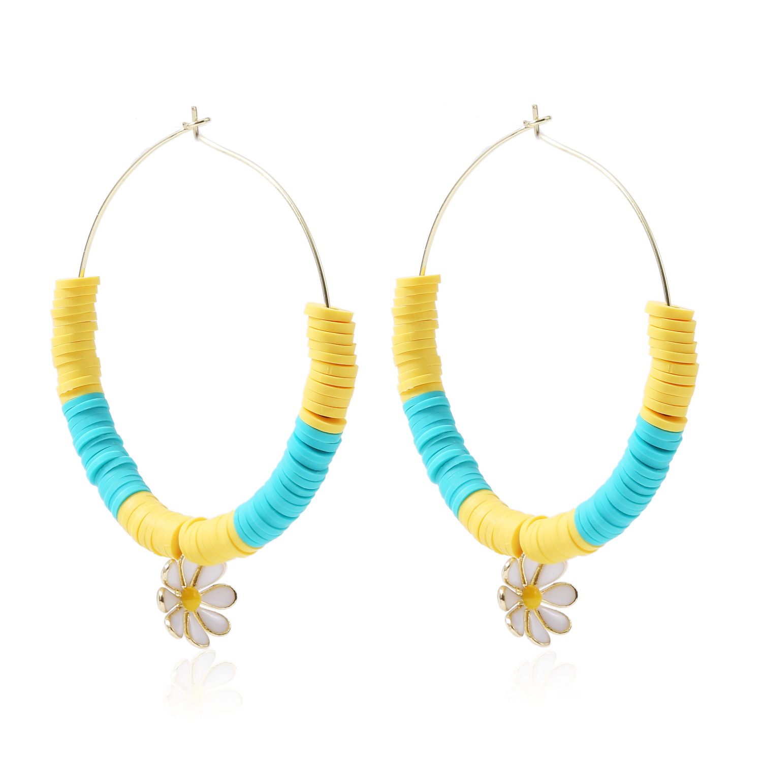 orecchini in argilla morbida colorata Bohemian ins in vendita calda orecchini in argilla morbida a forma di C orecchini da donna_voghion.com