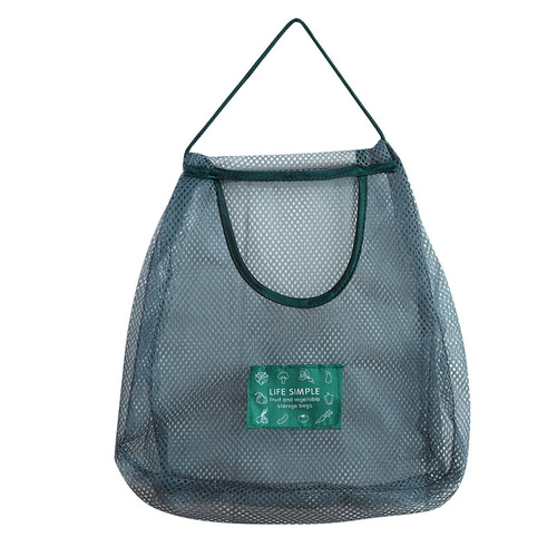 便携手提镂空透气大姜蒜头挂袋 家用储物袋挂式厨房果蔬收纳网袋