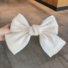 Beige hairpin with bow, 20cm