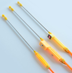 電動背負式噴霧器農用手柄電源開關雙線管配件手把開關控制線皮管