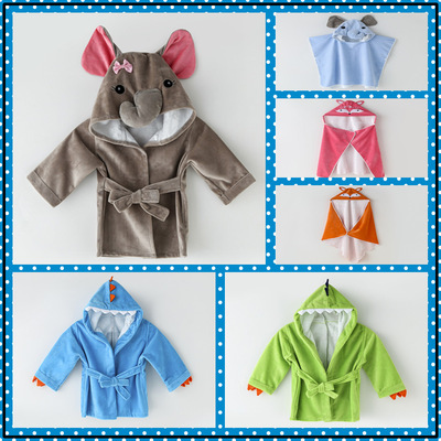 Hsinchu fibre children Bath towel cloak Child Hooded Bathrobe Cartoon Cape Cross border Explosive money Cool