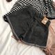 High waist Denim shorts women's loose 2020 Summer new flower bud curling slimming wide leg A- line hot pants ins fashion