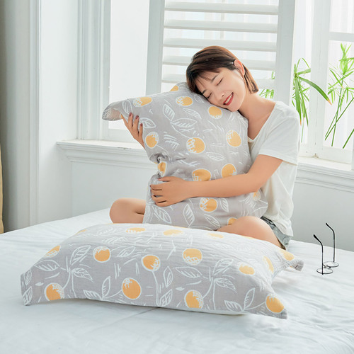 Baihua Towel Factory Direct Supply Supports Dropshipping One Pair of Four-Layer Washable Pillow Covers