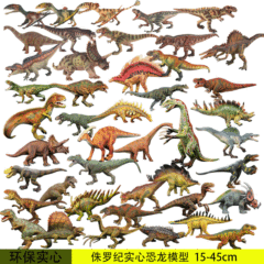 Jurassic dinosaur simulation model, plastic dinosaur toys, Jieming Ankylosaurus Tyrannosaurus rex model, children's toys