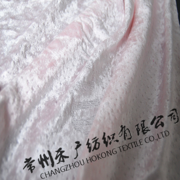 专业生产针织竹纤维提花天鹅绒 慢回弹枕套面料