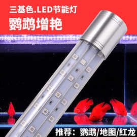 LED鱼缸灯水族箱照明灯5050RBG三基色灯防水锦鲤罗汉鹦鹉灯龙鱼灯