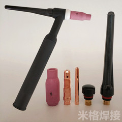 Argon arc welding machine accessories WP17 18 26 welding gun length and short gun tail cap tungsten electrode clip fluid guide parts 5 tungsten needle 6 porcelain nozzle