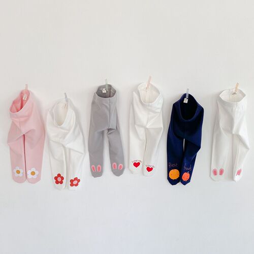 ins  autumn baby cute printed cartoon flower pantyhose cotton versatile pp pantyhose