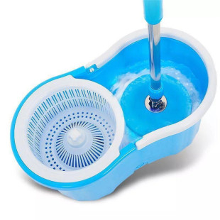 8-word hand pressure type double drive stainless steel lazy hand wash-free rotating mop bucket good God mop plastic mop gift
